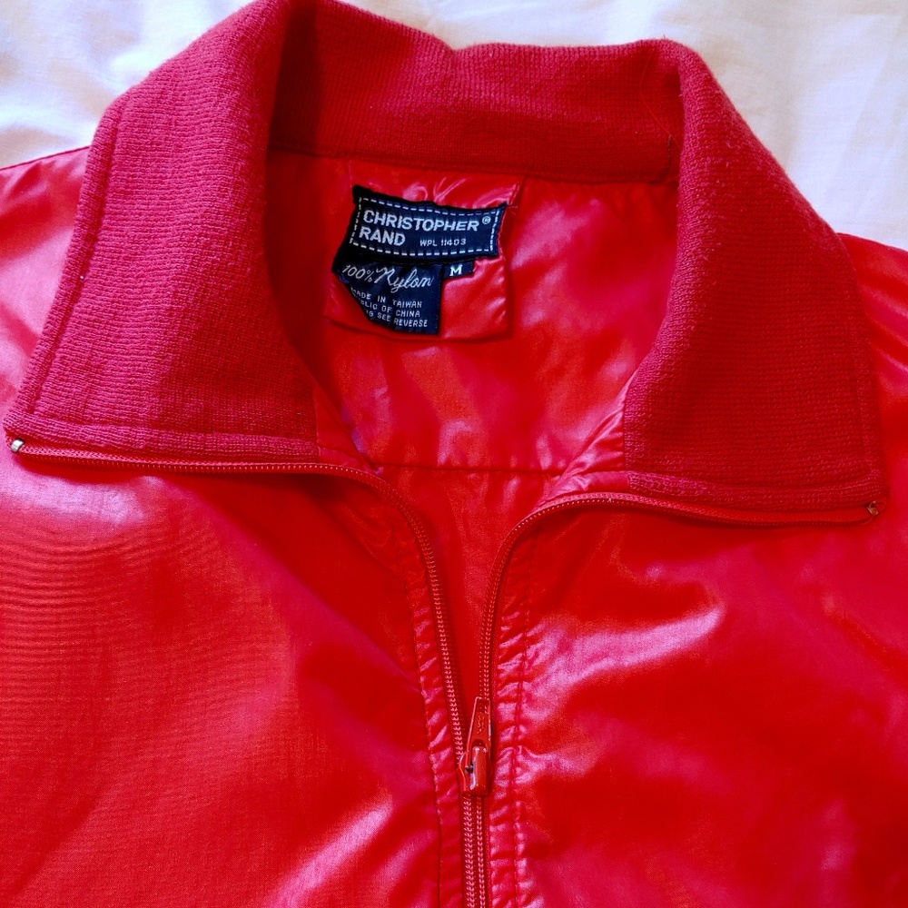 Lightweight nylon bomber jacket